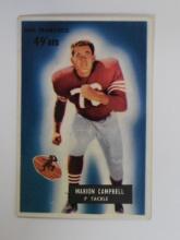 1955 BOWMAN FOOTBALL #94 MARION CAMPBELL ROOKIE CARD 49ERS VERY NICE