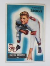 1955 BOWMAN FOOTBALL #93 DARRELL BREWSTER ROOKIE CARD CLEVELAND BROWNS