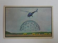 1954 BOWMAN POWER FOR PEACE #54 HECLICOPTER FLIES OFF WITH 50 FOOT HANGAR