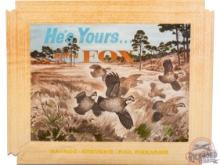 Savage "He's YoursÉ with a Fox" Cardboard Display With Quail