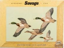 Savage Stevens & Fox Cardboard Shotguns And Rifles Display Mallard Ducks