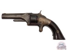 Antique Early Model Smith & Wesson Model 1 .22 RF Short Spur Trigger Revolver