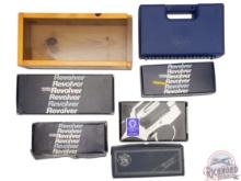 Smith & Wesson Revolver Boxes, Rossi and Wooden Display Case