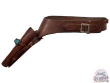 Vintage RARE Edward Bohlin Hollywood Leather Single Action Revolver Holster Cartridge Belt