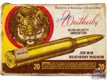 20 Rounds Weatherby .300 WBY Magnum Ammo & 20 Brass Casings