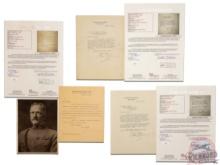 3 JSA Authenticated Signed John J. (Black Jack) Pershing Letters From Lattimer Collection