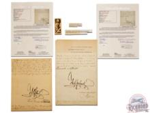 2 Letters Signed by Kaiser Wilhelm II from Lattimer Collection JSA Authenticated