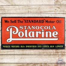 Stanocola Polarine The Standard Motor Oil SS Porcelain Sign