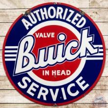 Authorized Buick Valve in Head Service 42" DS Porcelain Sign