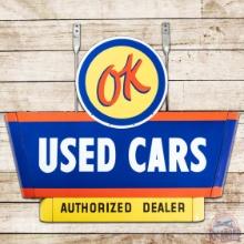 Excellent OK Used Cars Authorized Dealer Multi-Piece DS Porcelain Sign