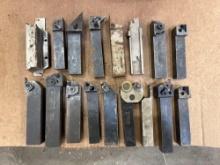 Lot of Assorted 17 Lathe Tool Cutters