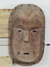 Ceremonial Mask Carved from Wood, Luba Tribe of Congo Africa AFRICAN ART