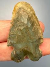 SUPERB 1 5/8" Coxsackie, Bright Blue/Green Chert, Bifurcate, From a Collection Found in Conn