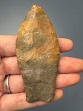 HIGHLIGHT 3 1/2" Paleo Point, Found in along the Ohio/Kentucky Border along the Ohio River, Ex: