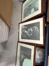 5 Edward Curtis Prints/Photographs: The Offering, Bear Bull Blackfoot, The 3 Chiefs, pick up only