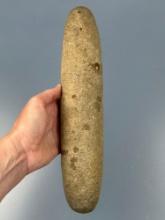SUPERB 12" Roller Pestle, Found in New Jersey, Well Made!, Ex: Walt Podpora Collection