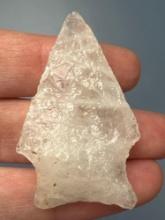 SUPERB 1 3/4" Crystalline Quartz Point, Semi-Translucent, From a Collection of Artifacts Found in CT