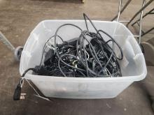 TOTE OF CORDS AND REMOTS