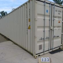 40'x8' High Cube 9'6" Container One Trip Double Doors on Each End, Mfg. 2/2021