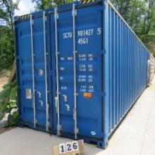 40x8' High Cube 9'6" Container One Trip Double Doors on Each End, Mfg. 10/2021, Wired w/Dehumidifier