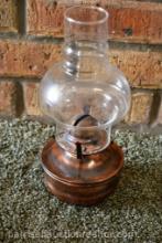 Vintage Lamplight farms Copper oil lamp