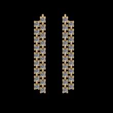 1.14 Ctw SI2//I1 Diamond 14 K Yellow Gold Earrings