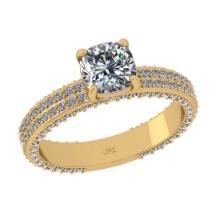1.94 Ctw SI2/I1 Diamond 14K Yellow Gold Engagement Ring