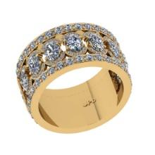 2.57 Ctw SI2/I1 Diamond 14K Yellow Gold Engagement Ring