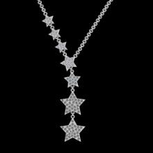 6.26 Ctw SI2/I1 Diamond 10K White Gold Pendant Necklace
