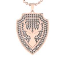 2.61 Ctw SI2/I1 Diamond 14K Rose Gold Pendant Necklace