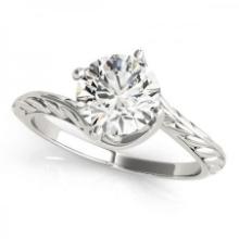 CERTIFIED 18KT WHITE GOLD 1.04 CTW J-K/VS-SI1 DIAMOND ENGAGEMENT RING