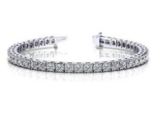 14KT WHITE GOLD 2 CTW G-H VS2/SI1 CLASSIC FOUR PRONG DIAMOND TENNIS BRACELET