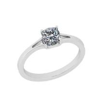 CERTIFIED 1.01 CTW E/VS1 ROUND (LAB GROWN Certified DIAMOND SOLITAIRE RING ) IN 14K YELLOW GOLD