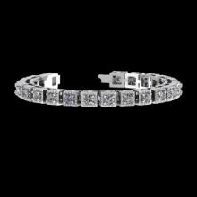 1.29 Ctw VS/SI1 Diamond 14K White Gold Bracelet (ALL DIAMOND ARE LAB GROWN)