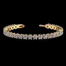 1.05 Ctw VS/SI1 Diamond 14K Yellow Gold Bracelet (ALL DIAMOND ARE LAB GROWN)