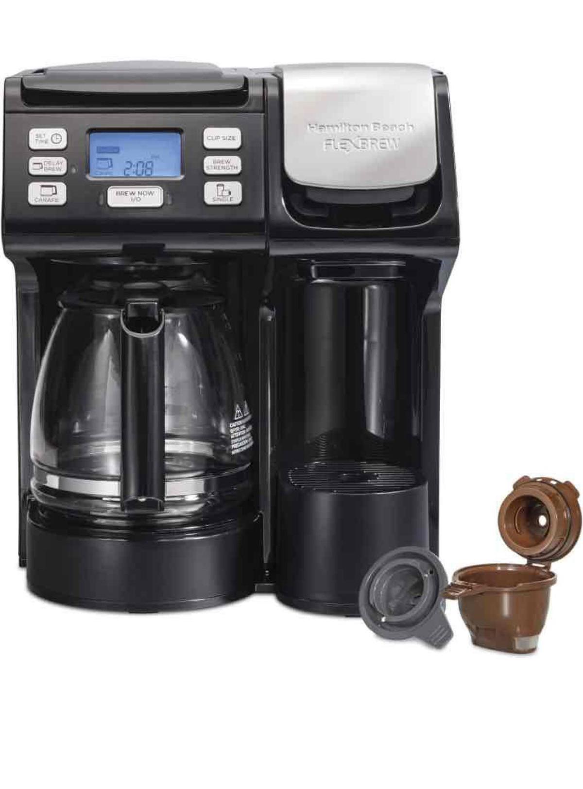 Beach FlexBrew Trio 2-Way Coffee Maker, Compatible with K-Cup Pods or Grounds