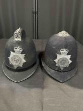 Vintage British Metropolitan Police Bobby Helmet Hat
