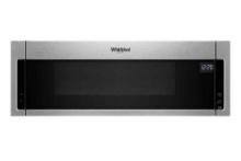 Whirlpool - 1.1 Cu. Ft. Low Profile Over-the-Range Microwave Hood Combination - Stainless Steel
