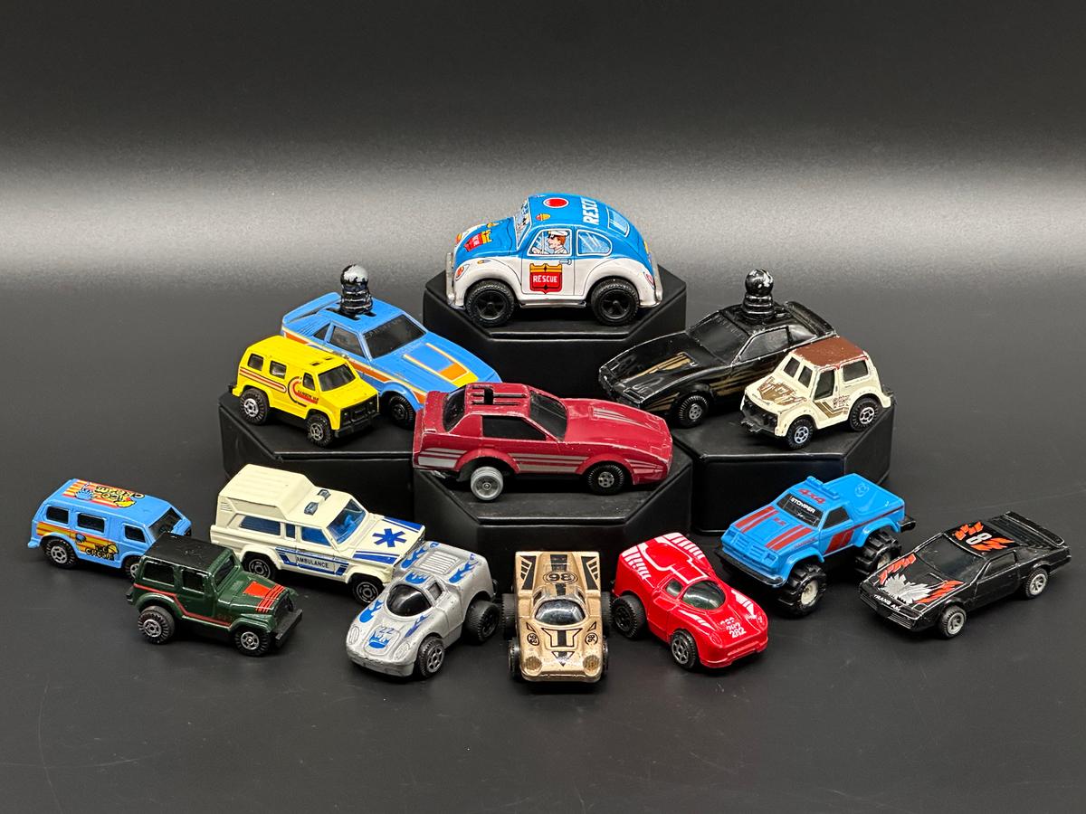 Assortment of Miniature Diecast Toy Cars