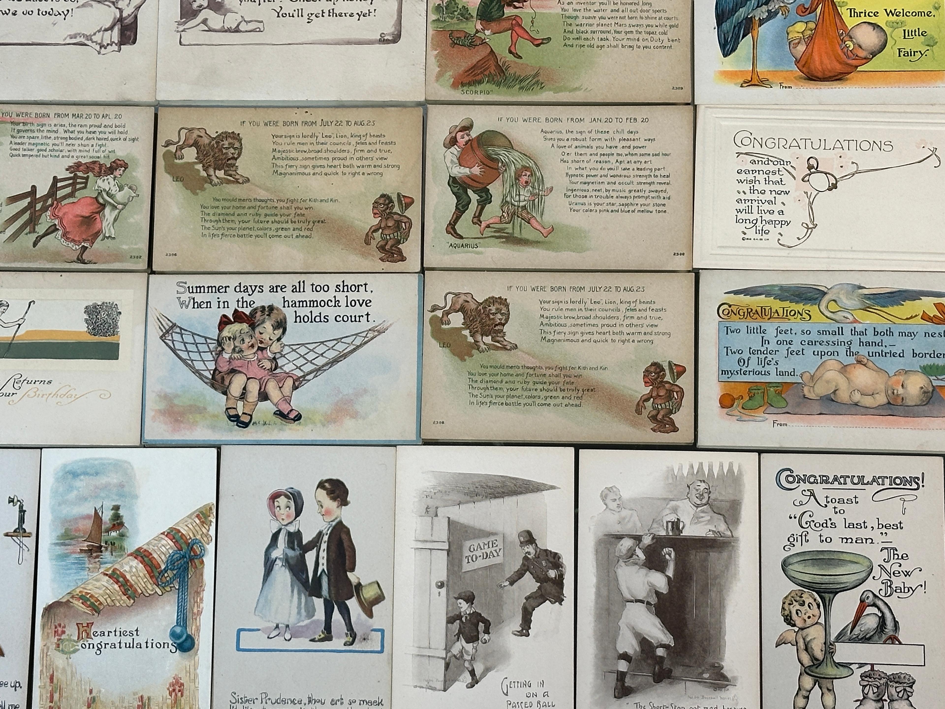 (34) Vintage Postcards