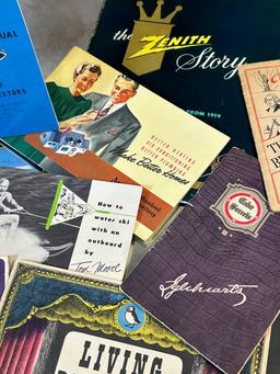 Vintage Advertising Pamphlets, Books and More