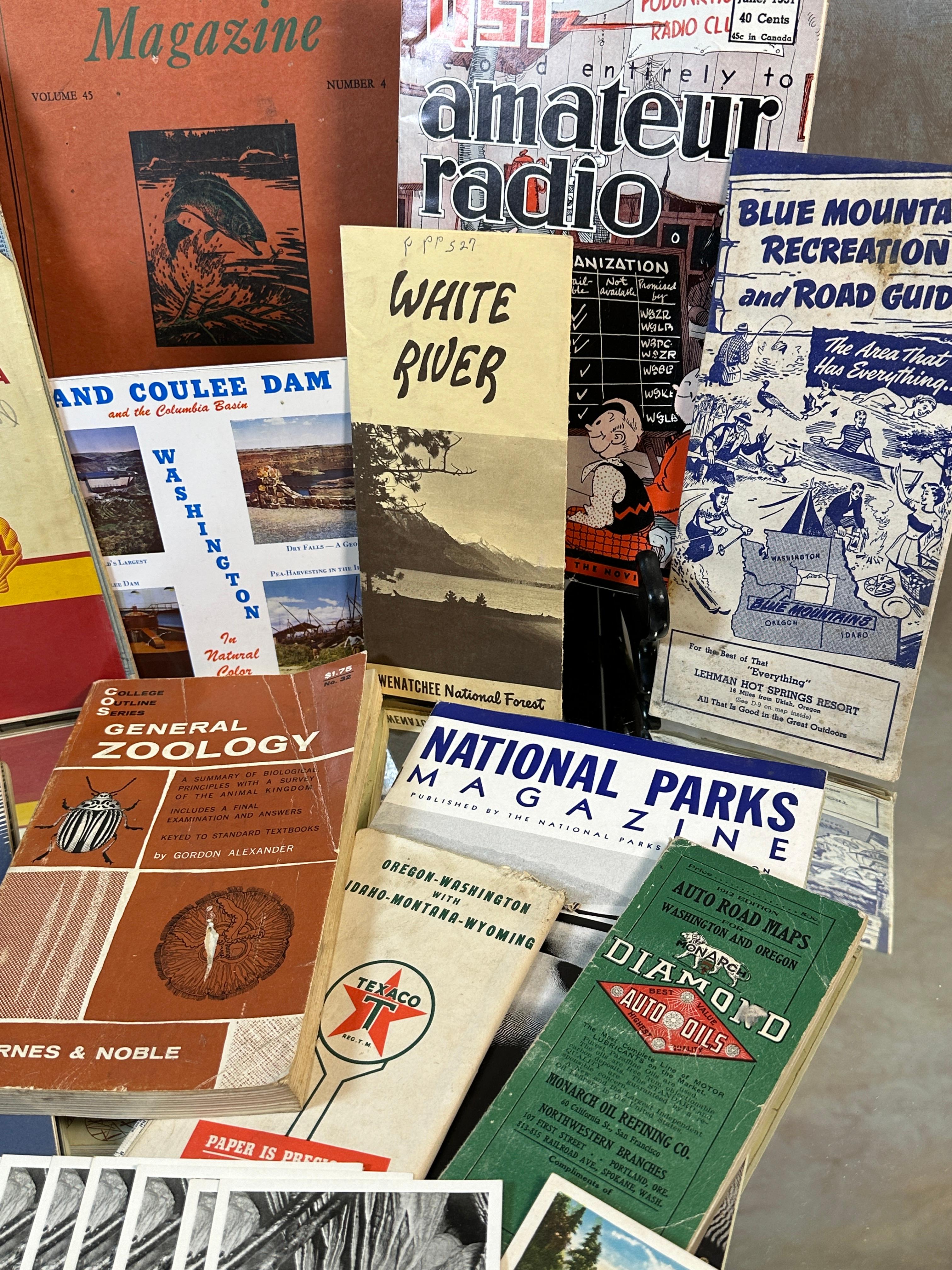 Misc. Vintage National Parks Brochures, Maps, Nature Guides, Postcards and More