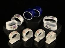 Collection of Porcelain Napkin Rings