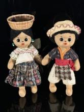 Mexican Rag Doll Set with Boy and Girl