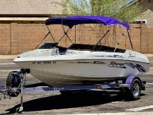 1996 Reinell Rampage 19ft V8 Open Bow Boat Hull# RNA90703B696 with 1996 VMCB Single Axle Trailer