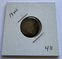 1904 BARBER DIME COIN