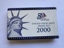 2000 UNITED STATED MINT PROOF  SET COINS