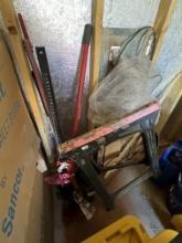 Lot of sawhorse and tools