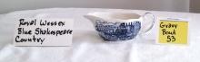 DICKENS DAYS COACHING  Royal Wessex Blue Shakespeare GRAVY BOWLS