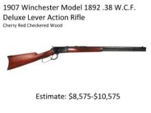 Winchester Model 1892 .38 W.C.F. Deluxe Rifle